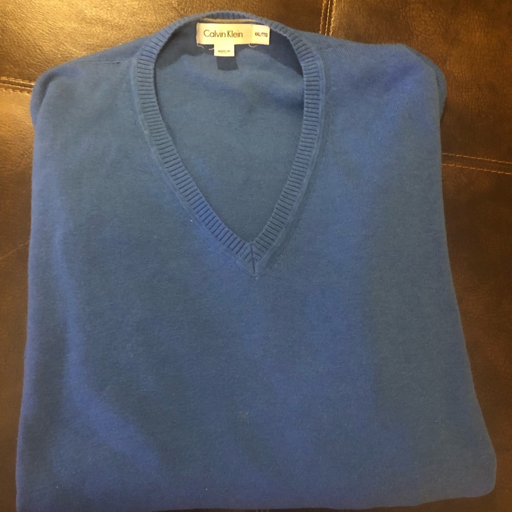 Mens Calvin Klein V-Neck Sweater (XXL)